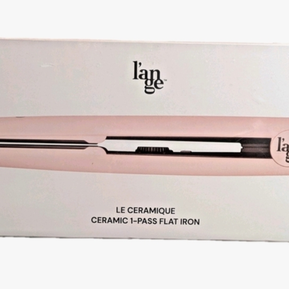 Lange Ceramic ONE PASS Hair Straightener - Soft Pink NEW IN BOX